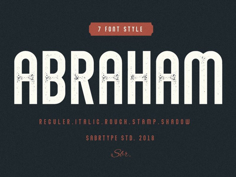 Abraham Font Family - Download Fonts