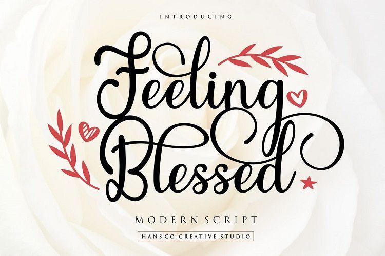 Feeling Blessed Script Font - Download Fonts