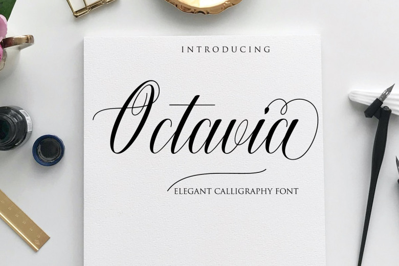 Writing Octavia Octavia Calligraphy Font - Download Fonts