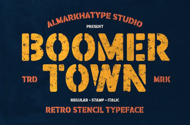 Boomer Town Vintage Font