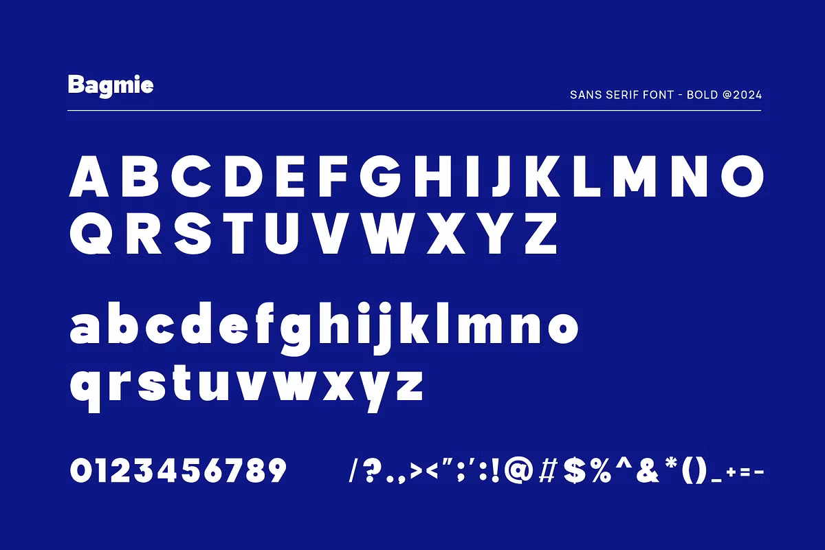 Bagmie Sans Serif Font -3