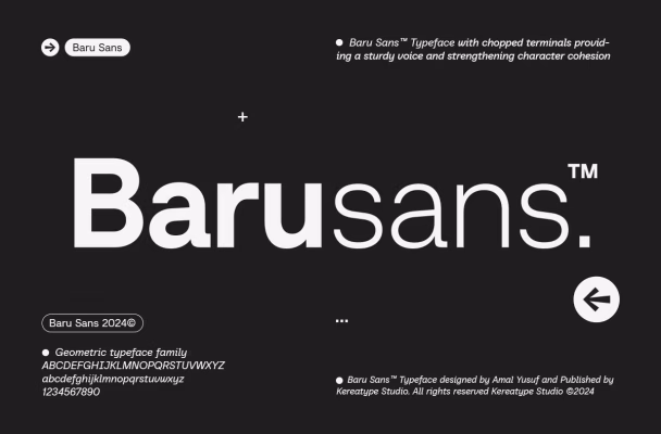 Baru Sans Serif Font