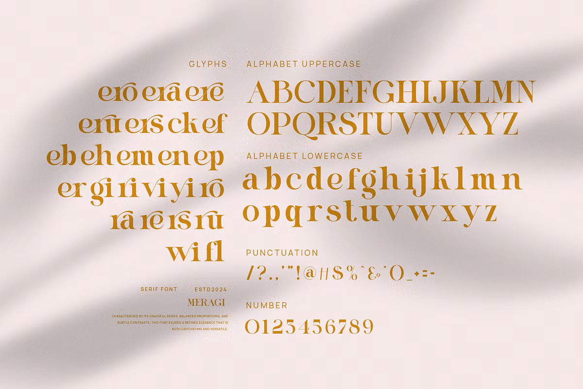 Meragi Serif Font -3