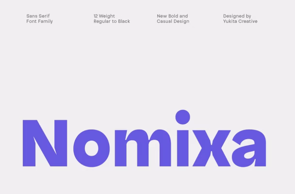 Nomixa Sans Serif Font