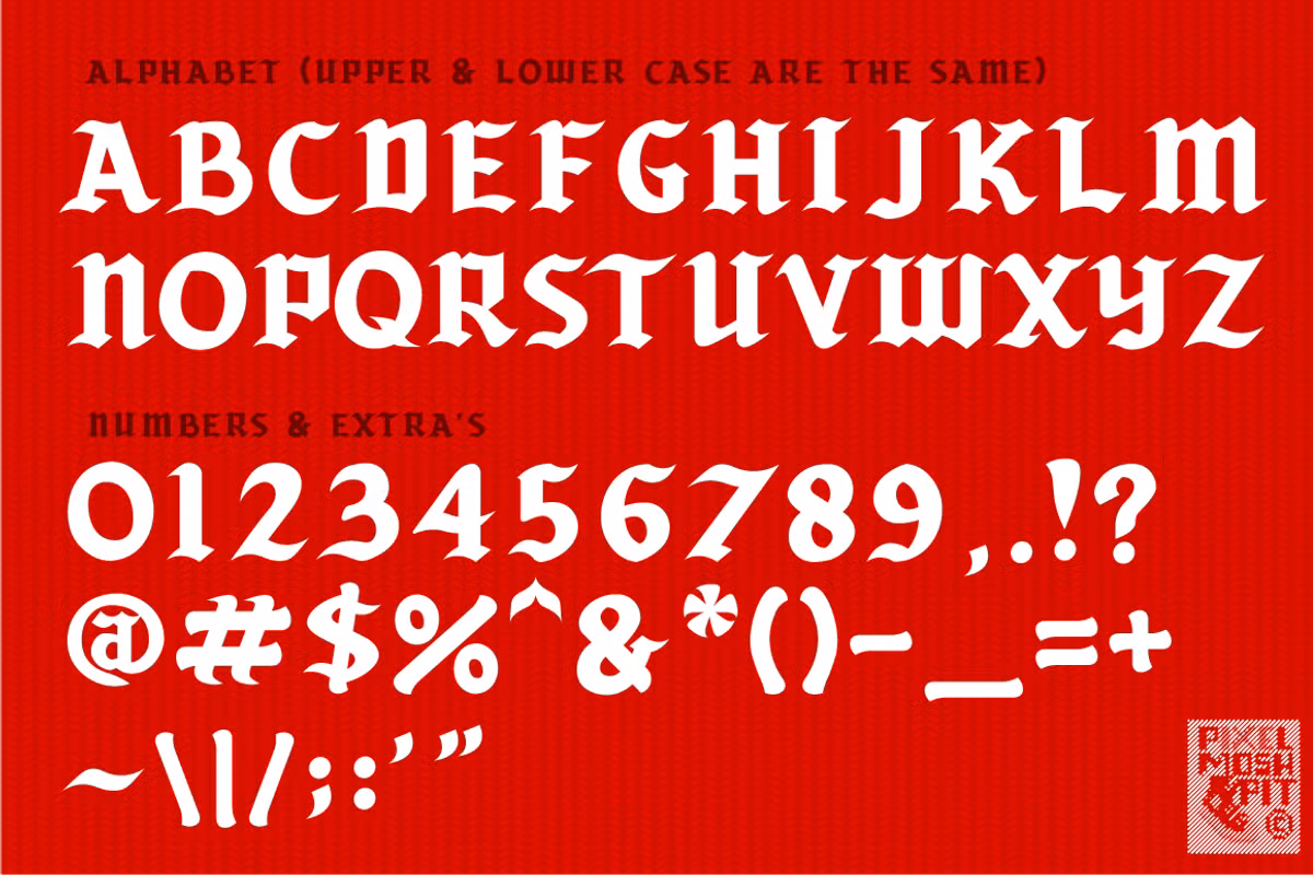 Ole Ingrish Blackletter Font -3