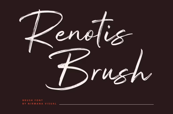 Renotis Brush Font