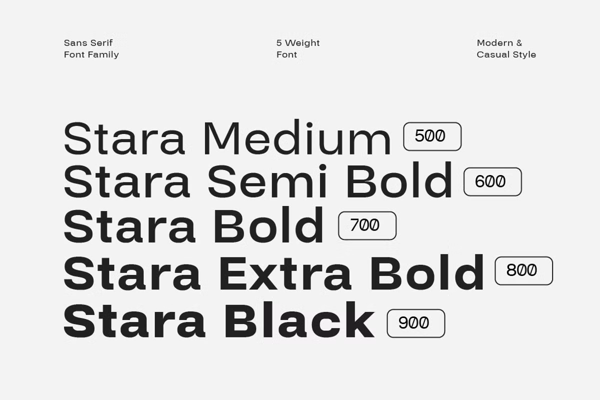 Stara Sans Serif Font -2