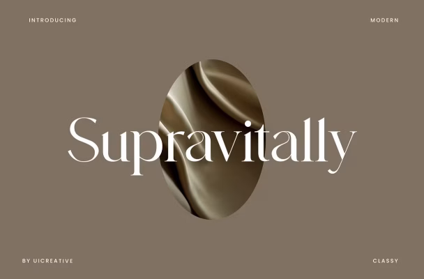 Supravitally Luxury Serif Font